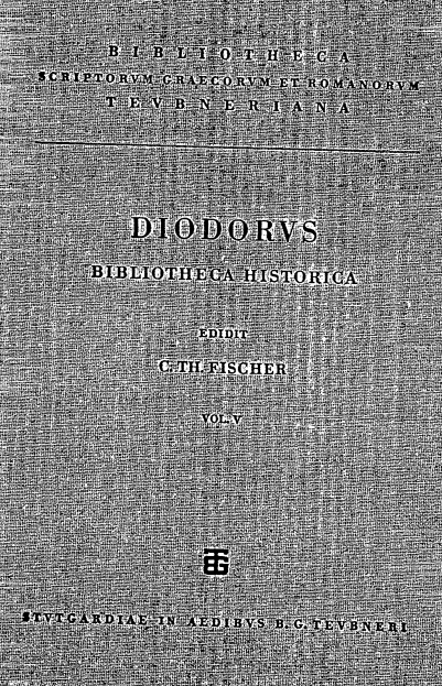 DIODORI BIBLIOTHECA HISTORICA