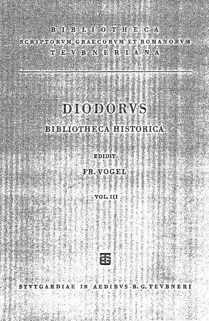 DIODORI BIBLIOTHECA HISTORICA